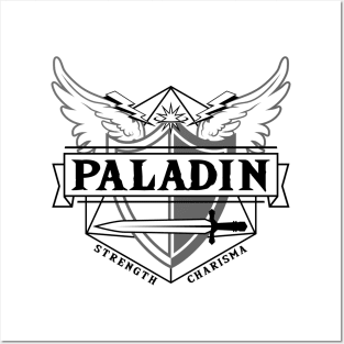 Paladin (Black) Posters and Art